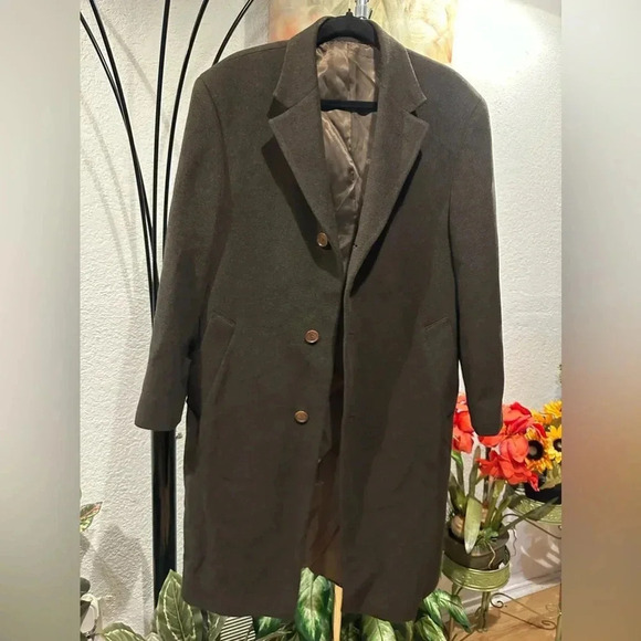 Calvin Klein Brown Coat Men's Size 38 - Picture 3 of 14